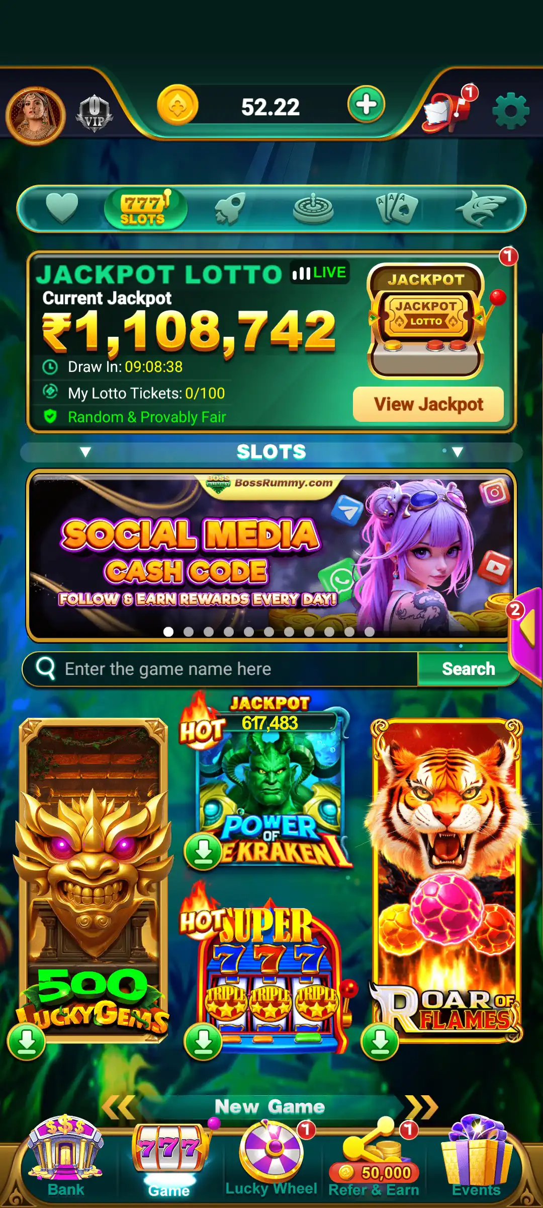 Boss Rummy slots games